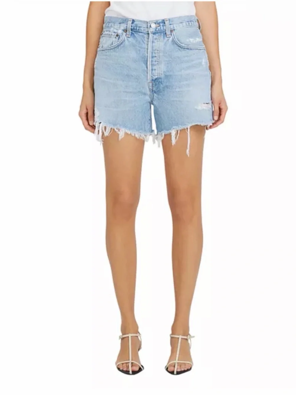 AGOLDE Parker Long Shorts - Swapmeet Blue 25
